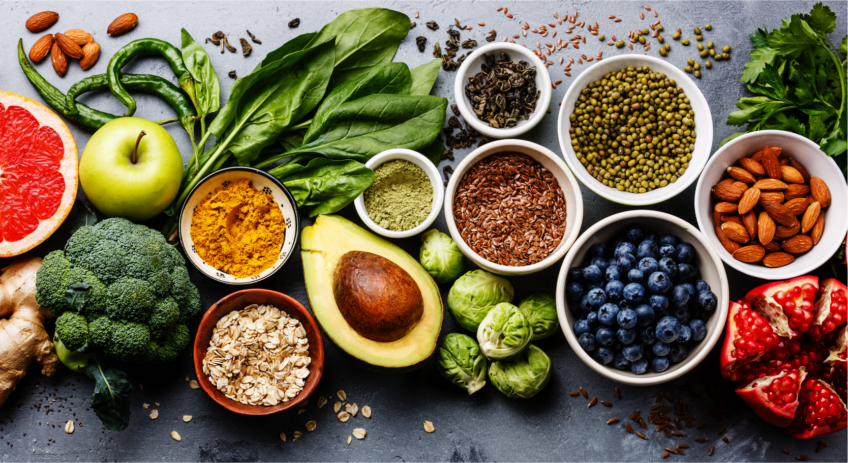 Raw Fruits and Vegetables 